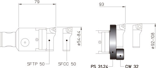 TRM 50 - Configuração de Mandrilhar Ø 54 ~ 108 