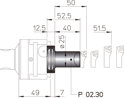 TRM 50/63 - Configuração de Mandrilhar Ø 30 ~ 77 